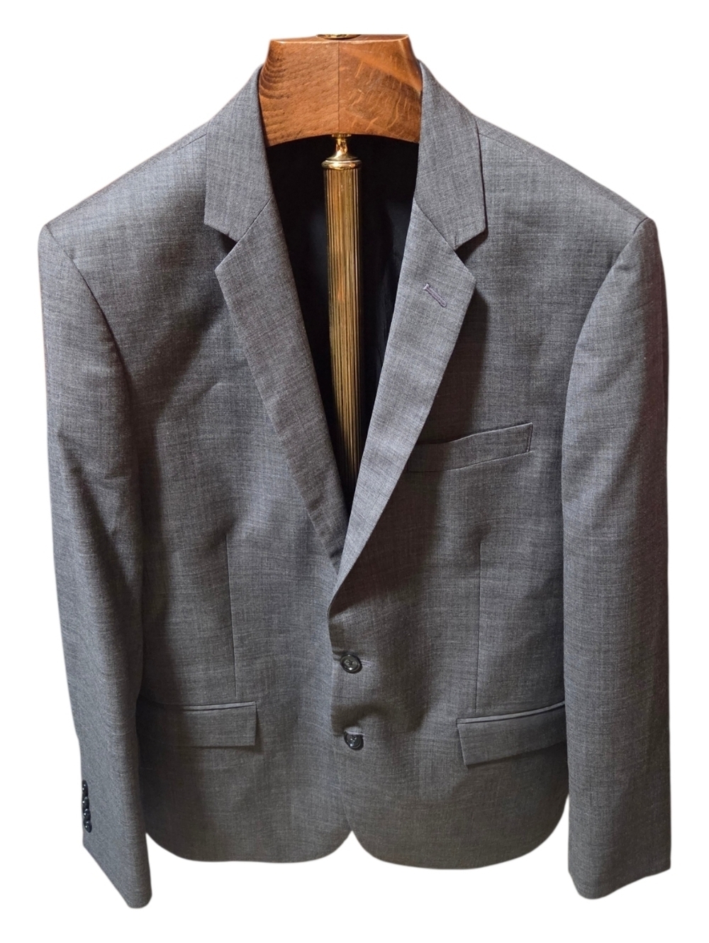 J. Crew Thompson Wool Heathered Gray 2 Button Blazer Sport Coat Size 44R
